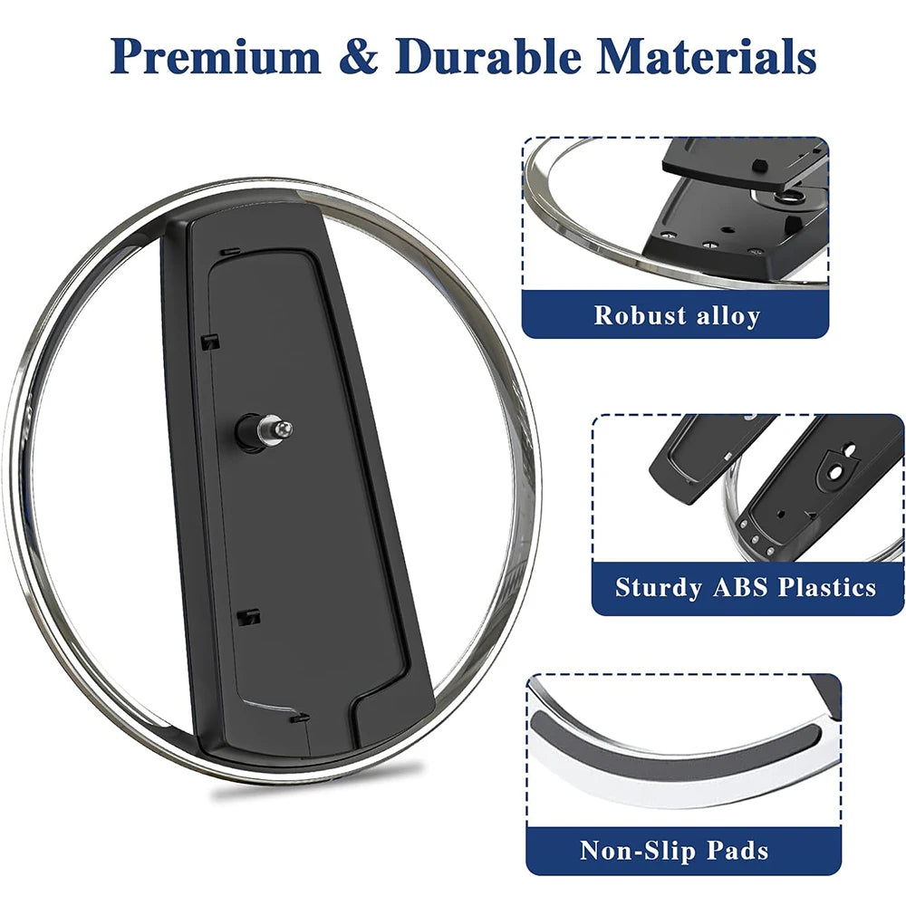 Portable Metal Vertical Stand for PS5 & PS5 Slim Digital Disk Version Anti-Slip Base Holder for Playstation 5 Pro Game Console