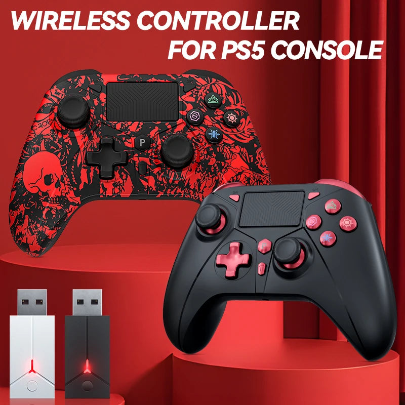 Gamepad for PS5 Console Wireless Controller, 6-Axis Gyro Dual Vibrate Hall Effect, W/ Turbo Touchpad, Gaming Control Joystick