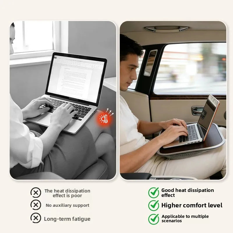 Multifunctional Portable Small Table Board Lap Computer Desk Tablet Computer Bed Desk with Handle Free Stopper Lap Desk Gaming